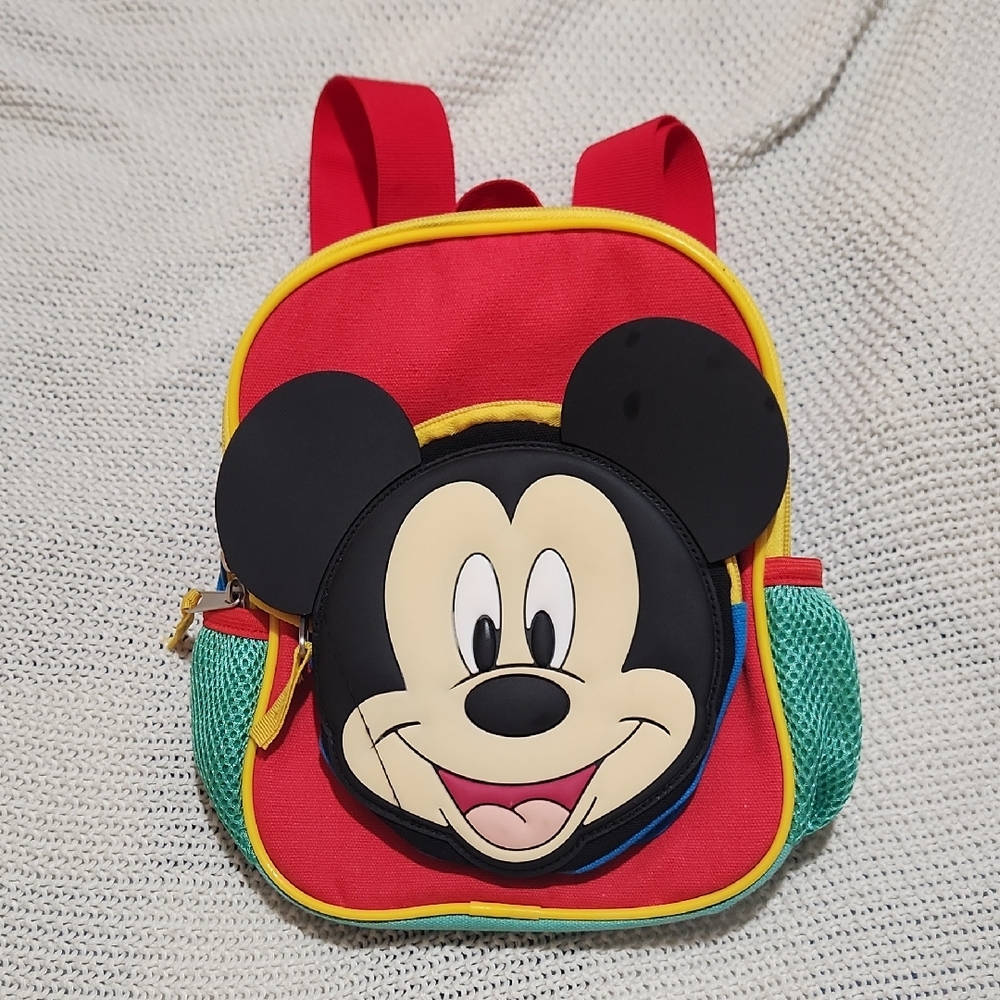 Disney Mickey Mouse Kids Backpack - Red and Black